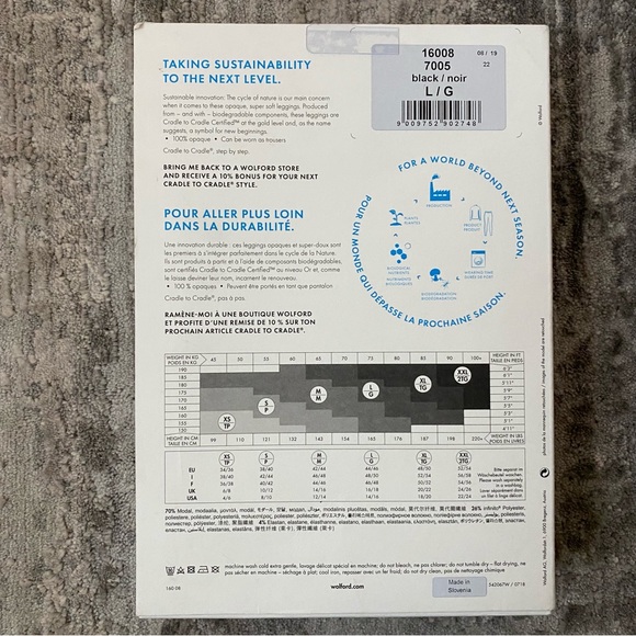 BNWT Wolford Aurora Leggings - Picture 9 of 10